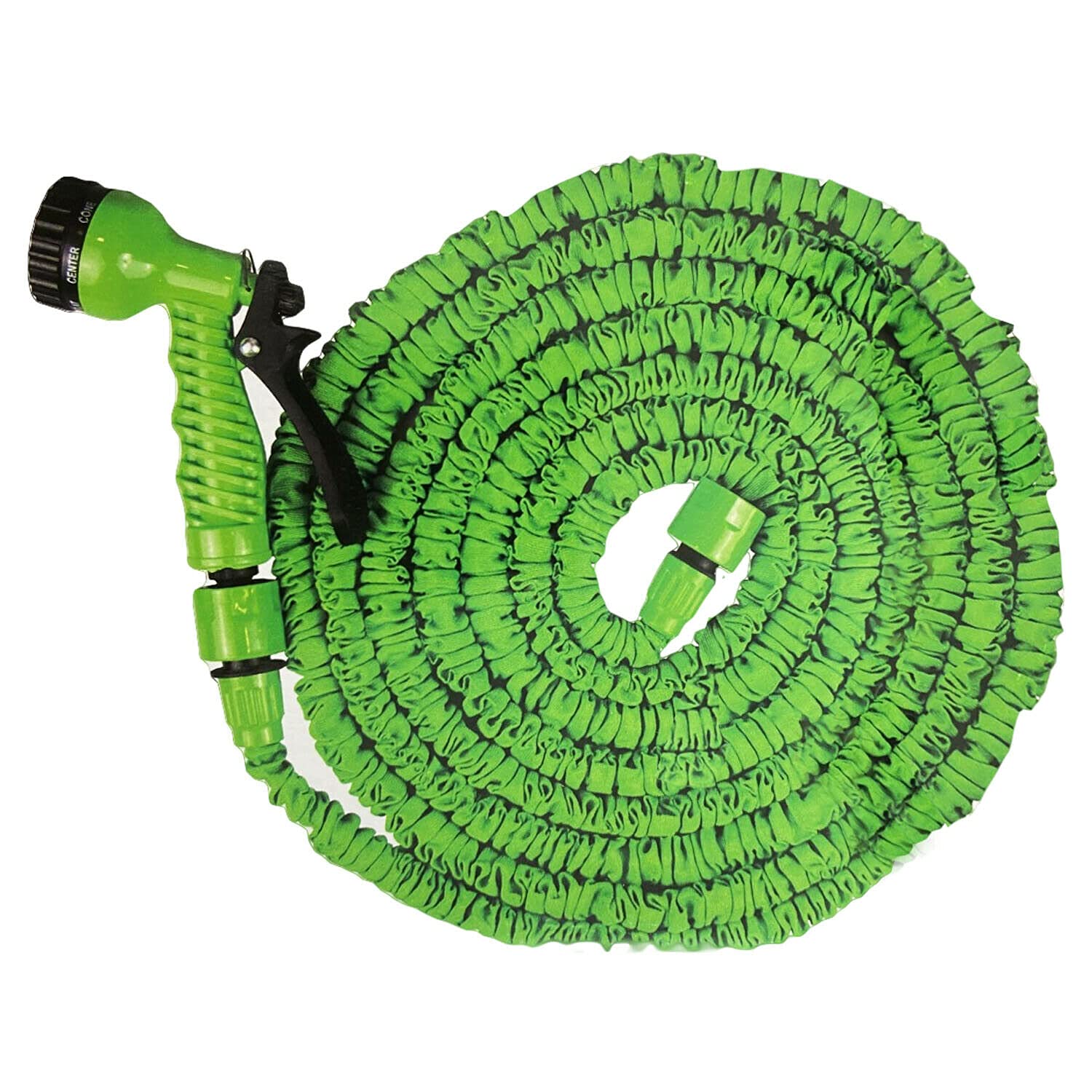15m Garden Expandable Hose | Lightweight Expanding Flexible 7 Function Spray Gun | for Washing Car, Windows, Patio & Garden Watering