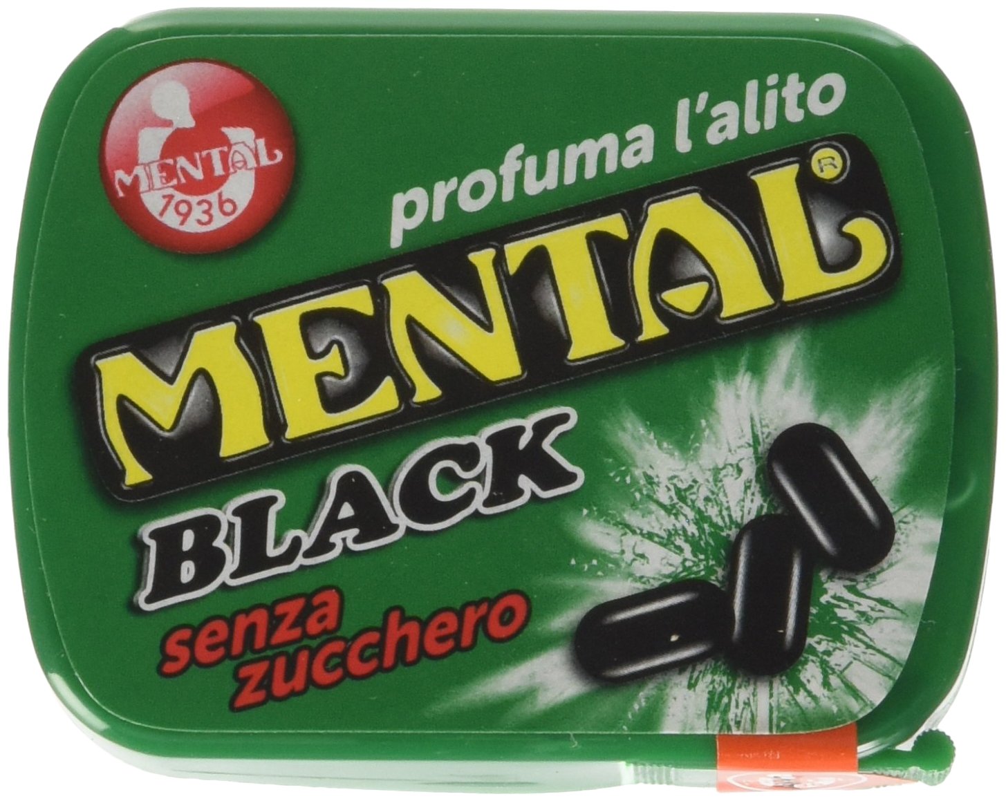 Mental Fassi Pasticche senza Zucchero alla Menta Liquirizia - Pacco da 24 x 540 g