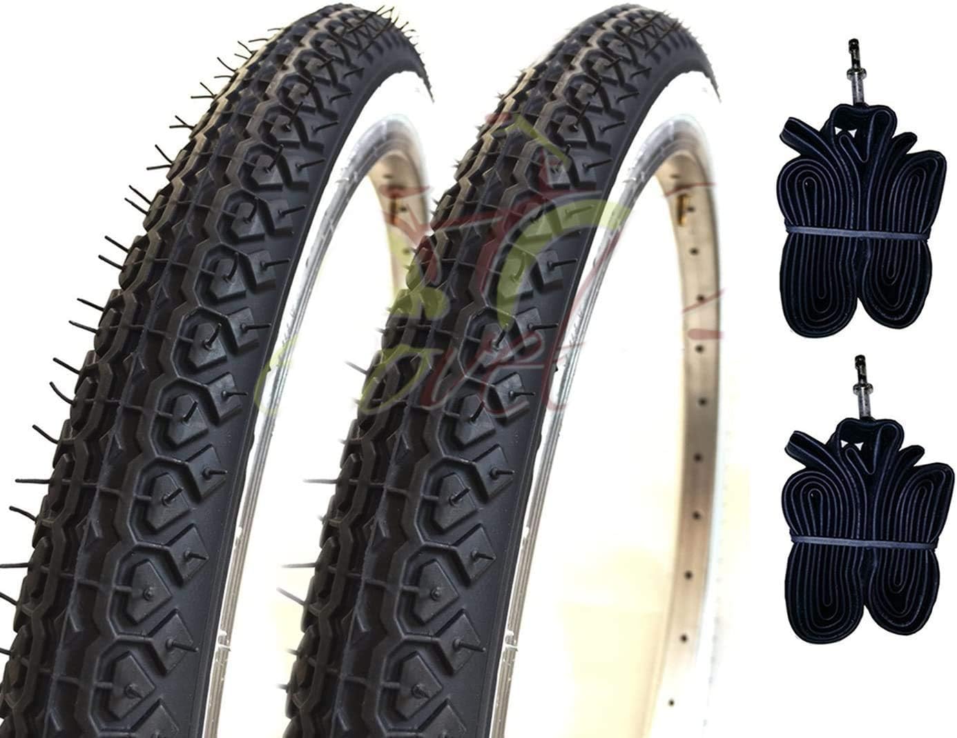 Graziella 2 Tyres + 2 Bicycle Innertubes (20 x 1.75) - Foldable (44-406)