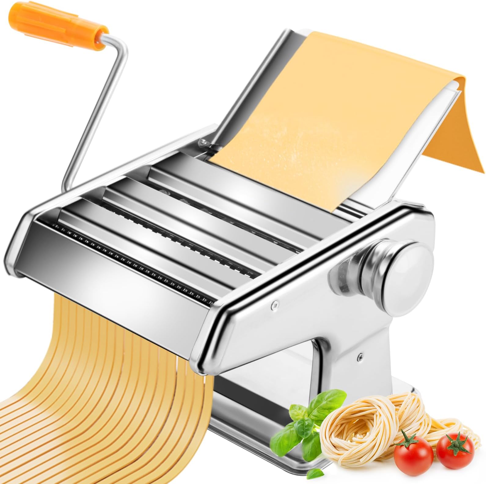 PARACITY Pasta Maker, Pasta Machine with 8 Adjustable