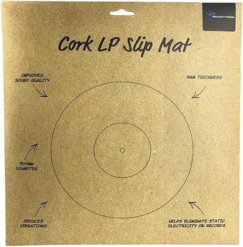Miniatura 3 de Alfombrilla de corcho antiestática para tocadiscos, almohadilla de vinilo de 18 pulgadas de grosor por Record-Happy. Una actualización esencial para