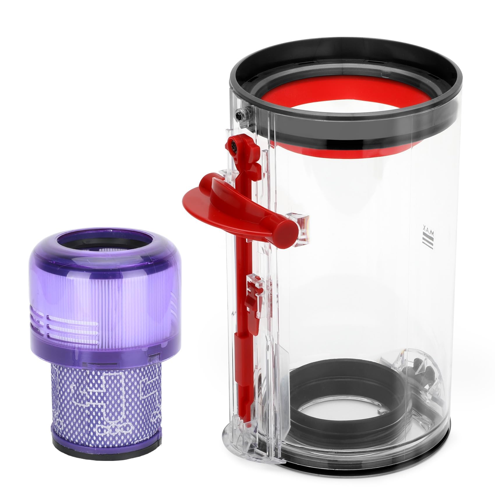 Accessori per il Coperchio Inferiore del Cestino per Dyson V11 V15 SV14 SV15 SV22, Contiene Filtro HEPA, Contenitore per la Polvere Trasparente e di Alta Qualità per Ricambi per Dyson V11 V15 Absolute