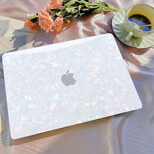 Miniatura 44 de B BELK Funda compatible con MacBook Air de 13 pulgadas 2022 2021 2020 2019 2018 M1 A2337 A2179 A1932, carcasa rígida de plástico + cubierta de Shiny