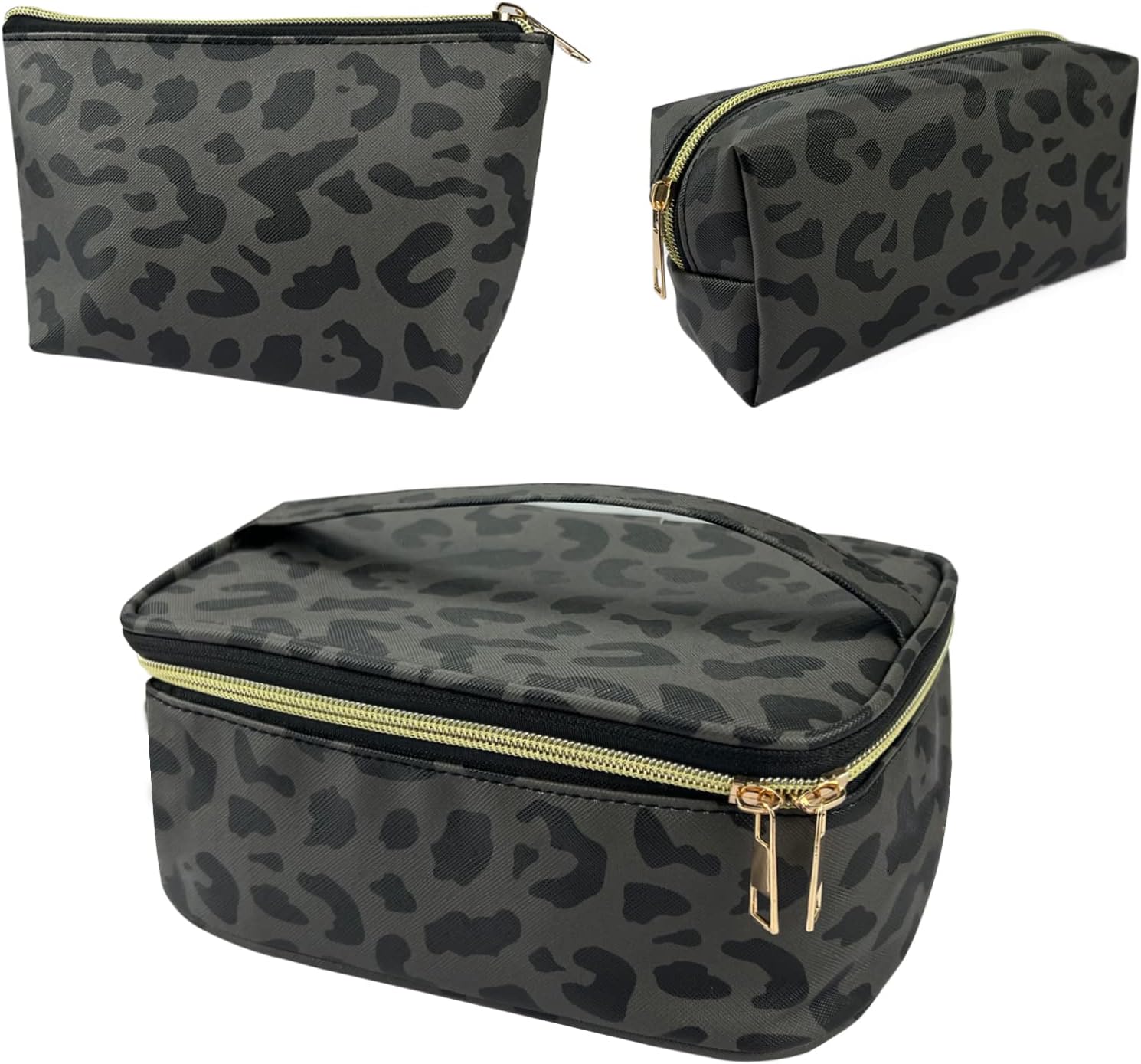 Große Kosmetiktasche Mit Kuhmuster – Hautpflegetasche, Reise-Make-up-Tasche, 22.5x16.5x15 Cm