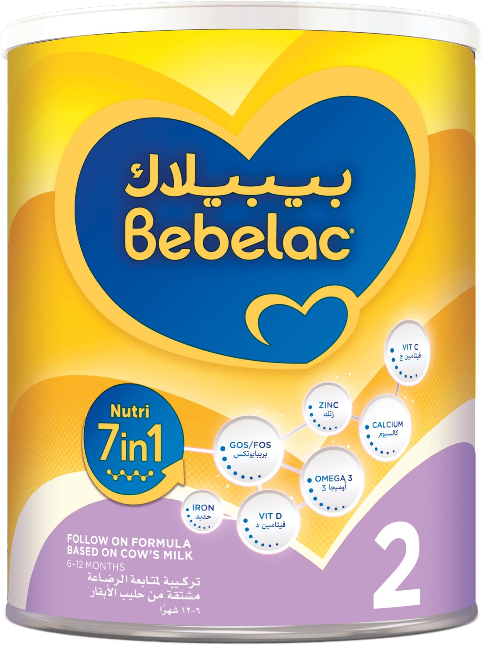 Bebelac Nutri 7In1 Follow On Formula From 6 To 12 Months, 400g