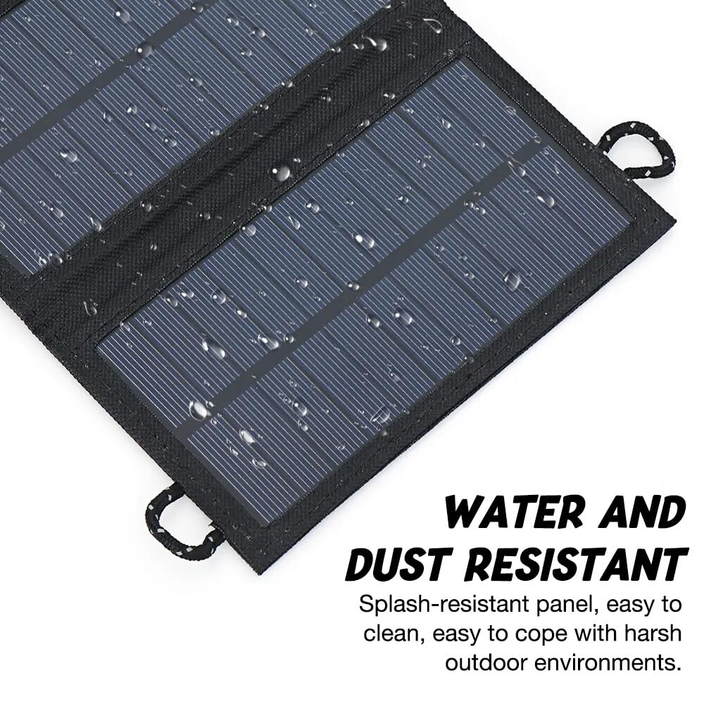 Afenau 10W Solarpanel Faltbar - USB Ladegerät Für Outdoor