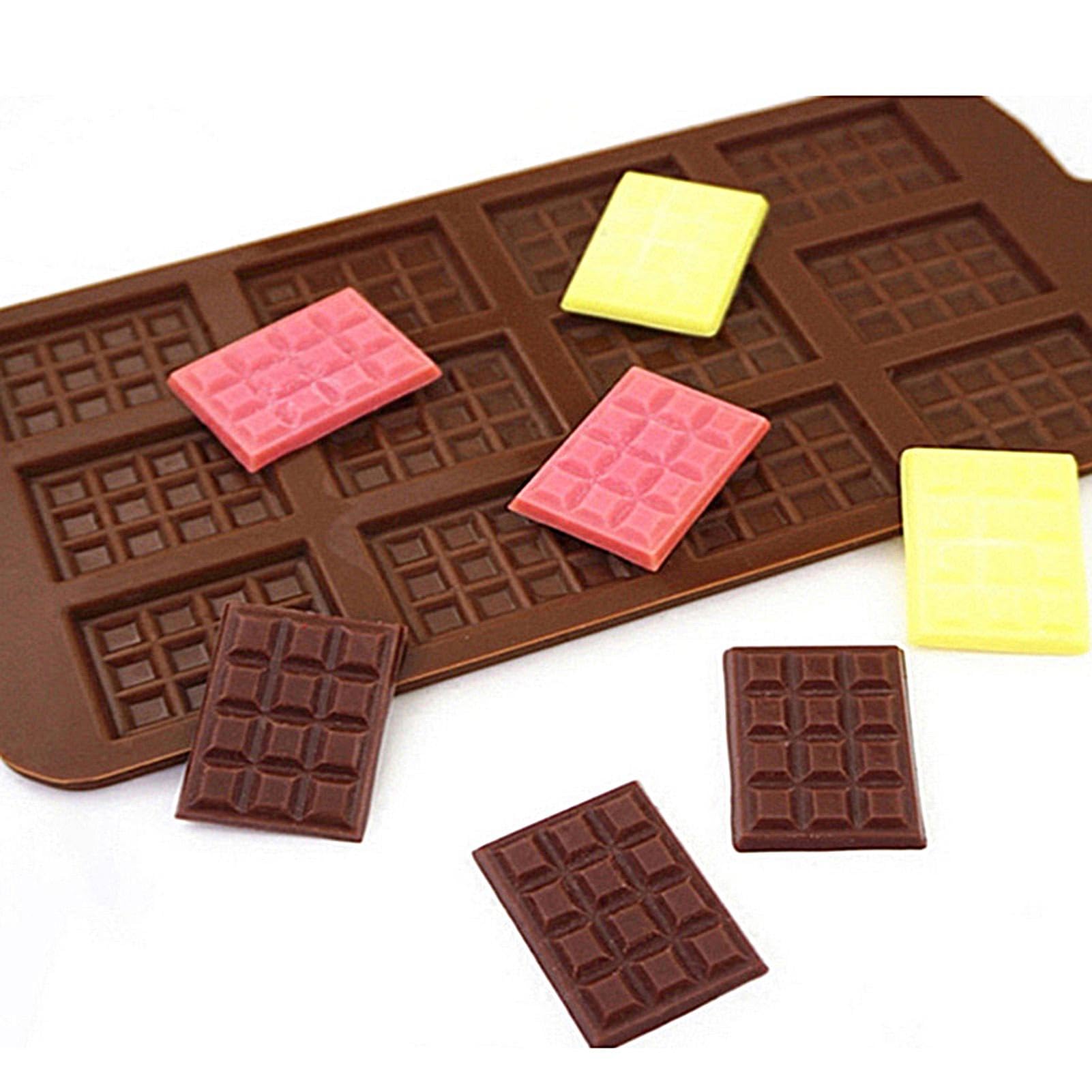 Stampi In Silicone - 1/2/3/4 Pezzi Stampo Per Cioccolato In Silicone Per 6 Tavolette | Stampo Per Barrette Di Cioccolato | Stampo Per Barretta Di Cioccolato | Antiaderente Resistente Cioccolatini Deco