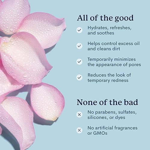 Miniatura 6 de Tonificador de agua de rosa 100 vegano natural para rostro cuerpo y cabello sin alcohol pulverizador hidratante con agua de rosa rosa y brillo por