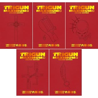 Trigun Maximum Manga Series 5-Book Collection Set Volumes 1-5 by Yasuhiro Nightow