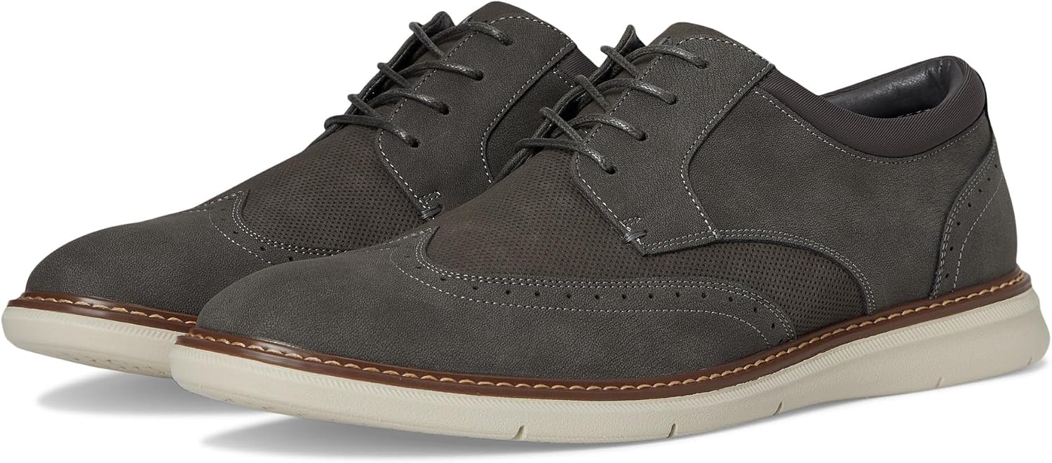 Nunn Bush Men's Chase Wingtip Oxford Contemporary Lace-up
