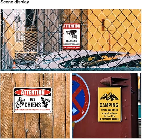 Miniatura 22 de Letrero de metal divertido con límite de cerveza, 24 letreros para decoración de bar de garaje, señal de tráfico, cueva de hombre, 8 x 12 pulgadas