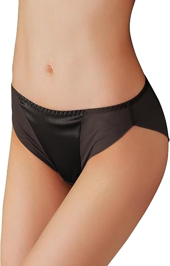 Mulberry Silk Underwear, Sexy Breathable Bikini Silk Satin Panties for Women