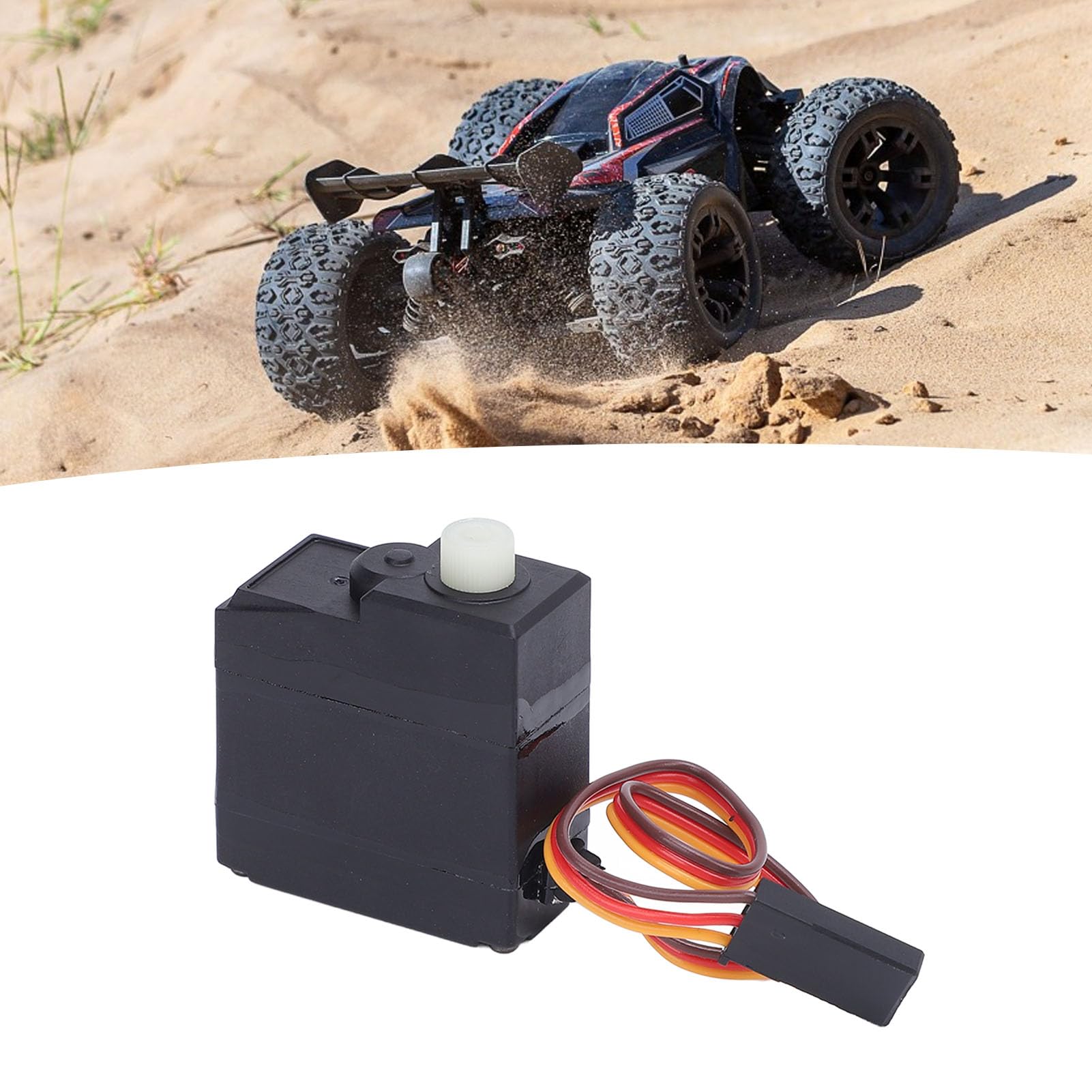 Serwo RC, 3-liniowe Serwomotory o Wysokim Momencie Obrotowym 6315, Wodoodporne Serwo Sterujące z metalową przekładnią 17G dla SCY 16101PRO 16102PRO 16201PRO, Cyfrowe Serwo Kąta
