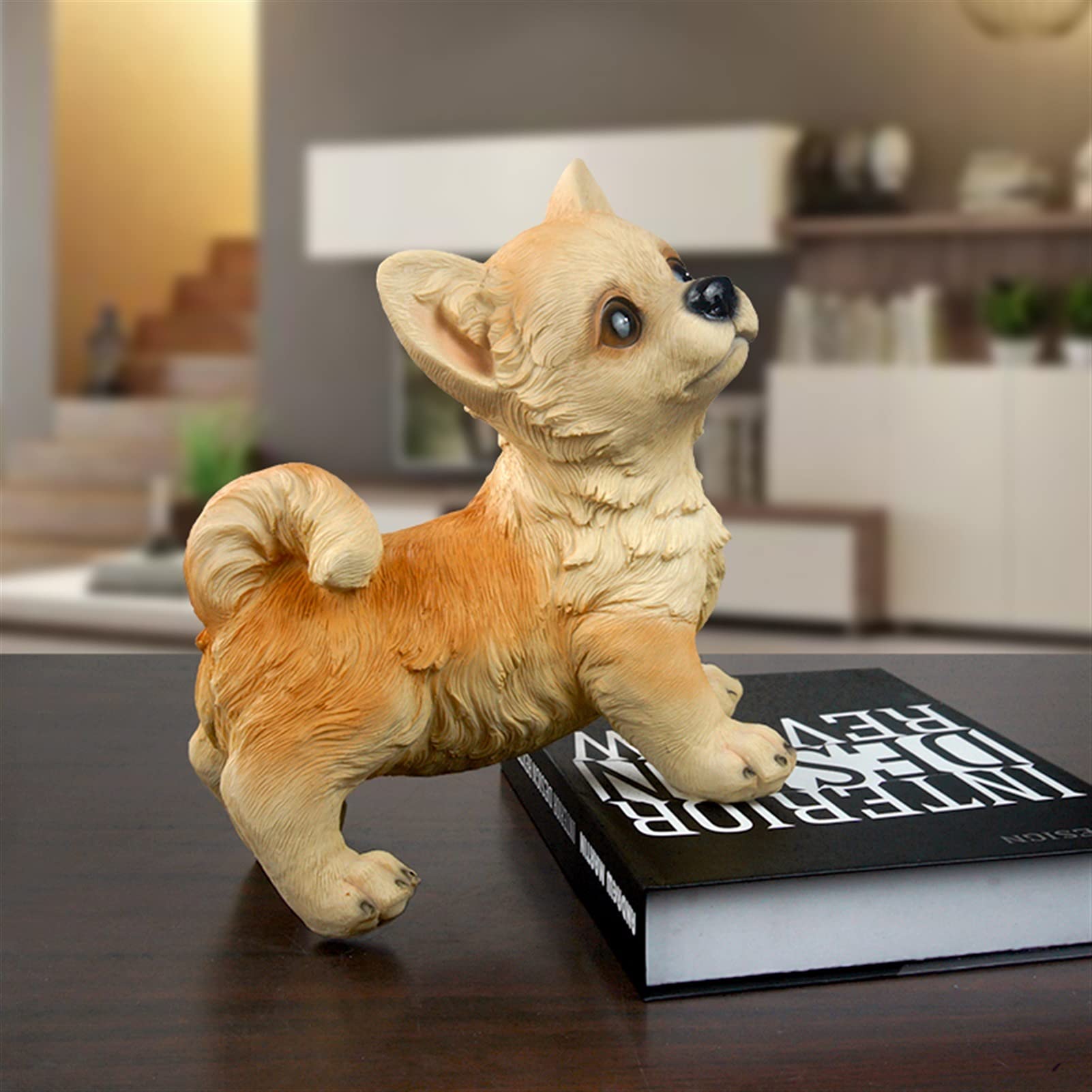 チワワ 置物 犬 置物 リアル ティーカップドッグ チワワ 動物オブジェ