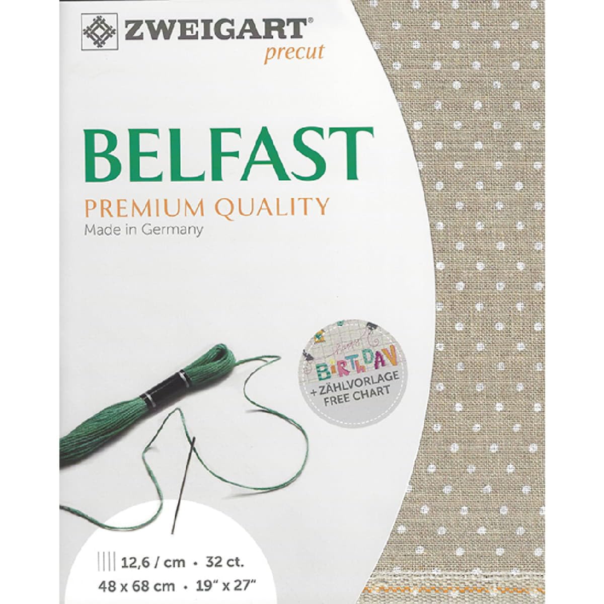 Tissu Zweigart Belfast Petit Point col.5379 48x68cm pour broderie fine