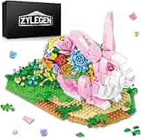 Amazon.com: ZYLEGEN Rabbit Flower Animal Toy Building Set