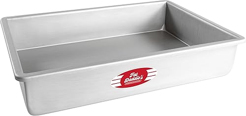Fat Daddio's POB-10153 - Bandeja de aluminio anodizado para tartas, 10 x 15 x 3 pulgadas, color plateado