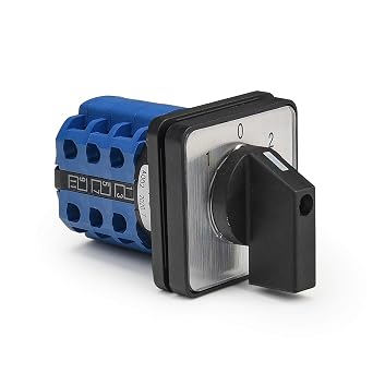 APIELE Changeover Selector Switch 3 Position 440V Universal Rotary Cam Selector 20A 12 Terminal