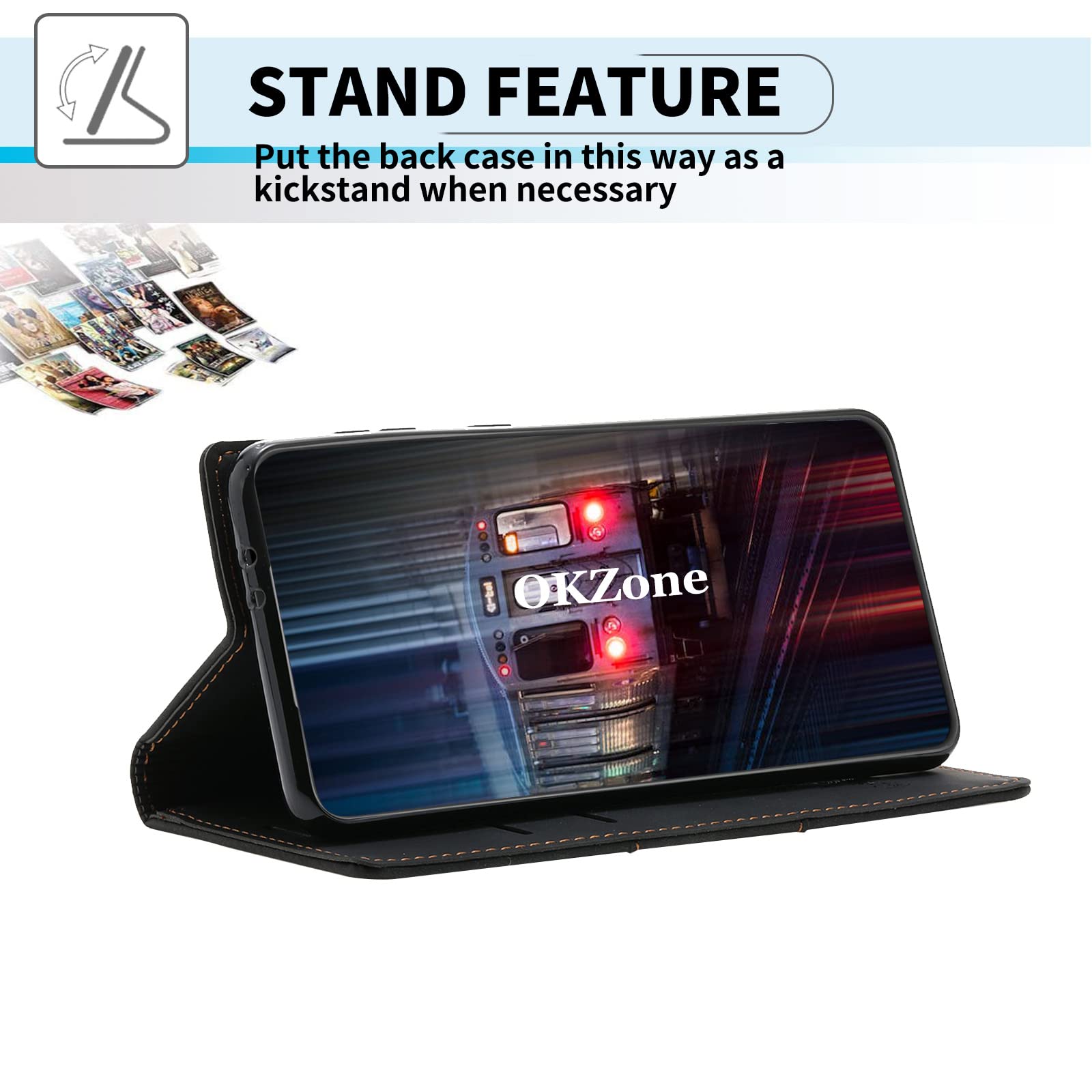 ELESNOW Flip Case Für Redmi Note 10/10S - PU Leder Hülle Mit Kartenfächern & Ständer