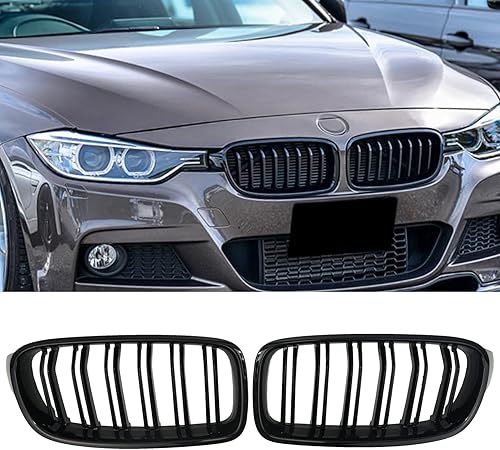 Protector de rejilla de parachoques delantero compatible con 2012-2018 serie 3 F30 F31 320i, 320i xDrive, 328i, 328i xDrive 328d 328d xDrive 330e