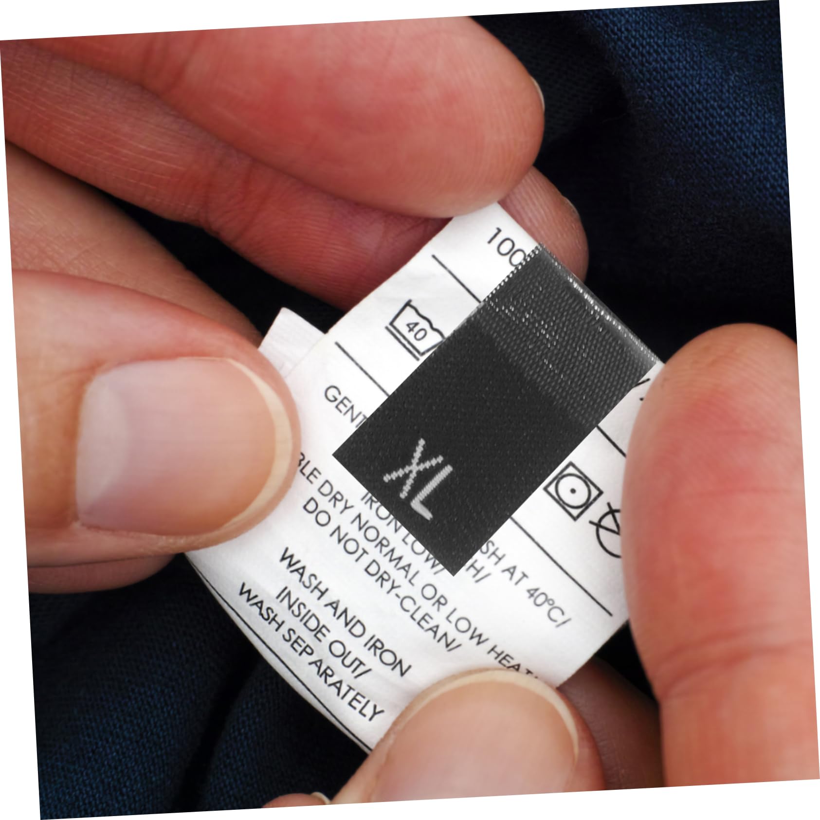 ULTECHNOVO 3500pièces Étiquettes Vêtements à Coudre De Étiquettes Tissu Pour Marquer Vêtements Identification Précise Et Lisible Pour Robes Chemises Pantalons Et Plus