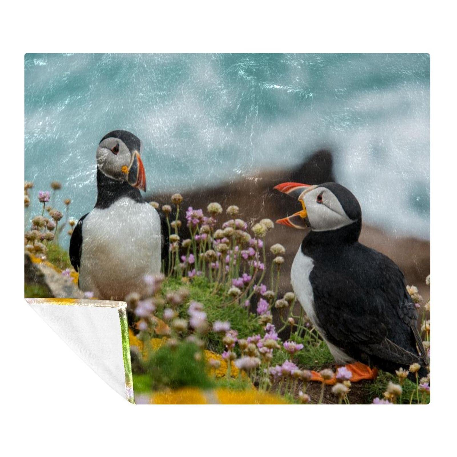 Couverture polaire literie animaux oiseau plaid canapé