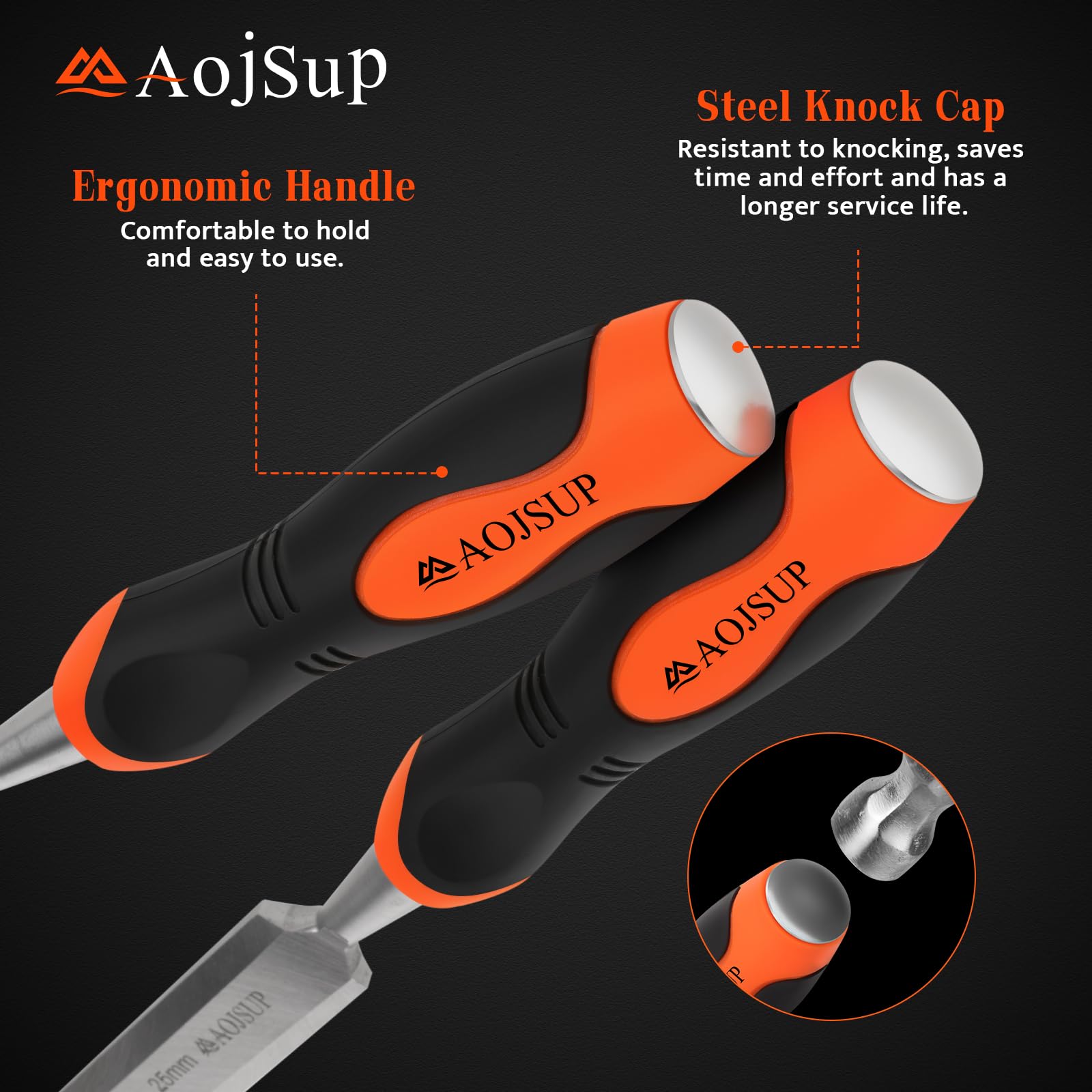 Set 5 Scalpelli E Punzoni In Acciaio - Per Meccanico E Muratore, Punte Multiple - Foto 3