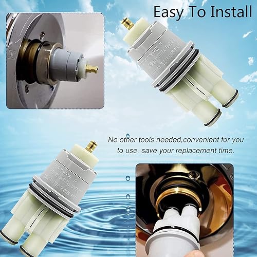 Miniatura 7 de RP46074 Cartucho de ducha para ducha y bañera serie 1314, piezas de ducha de monitor, cartucho de válvula universal de una sola manija MulitChioce