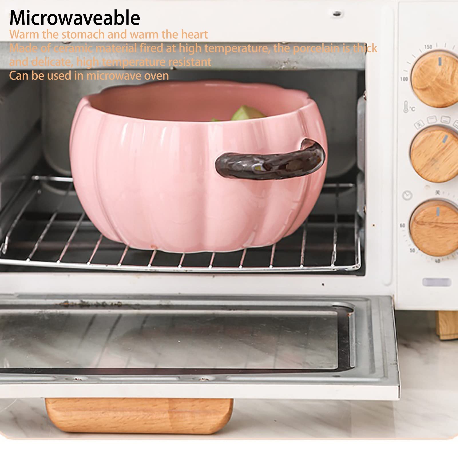 Ceramiczny Zapiekanka Dynia Szkliwo Dutch Oven Z Pokrywką Garnek Do Pieczenie Grill, Płyta Kuchenna, Duszenie, Wprowadzenie(Orange)