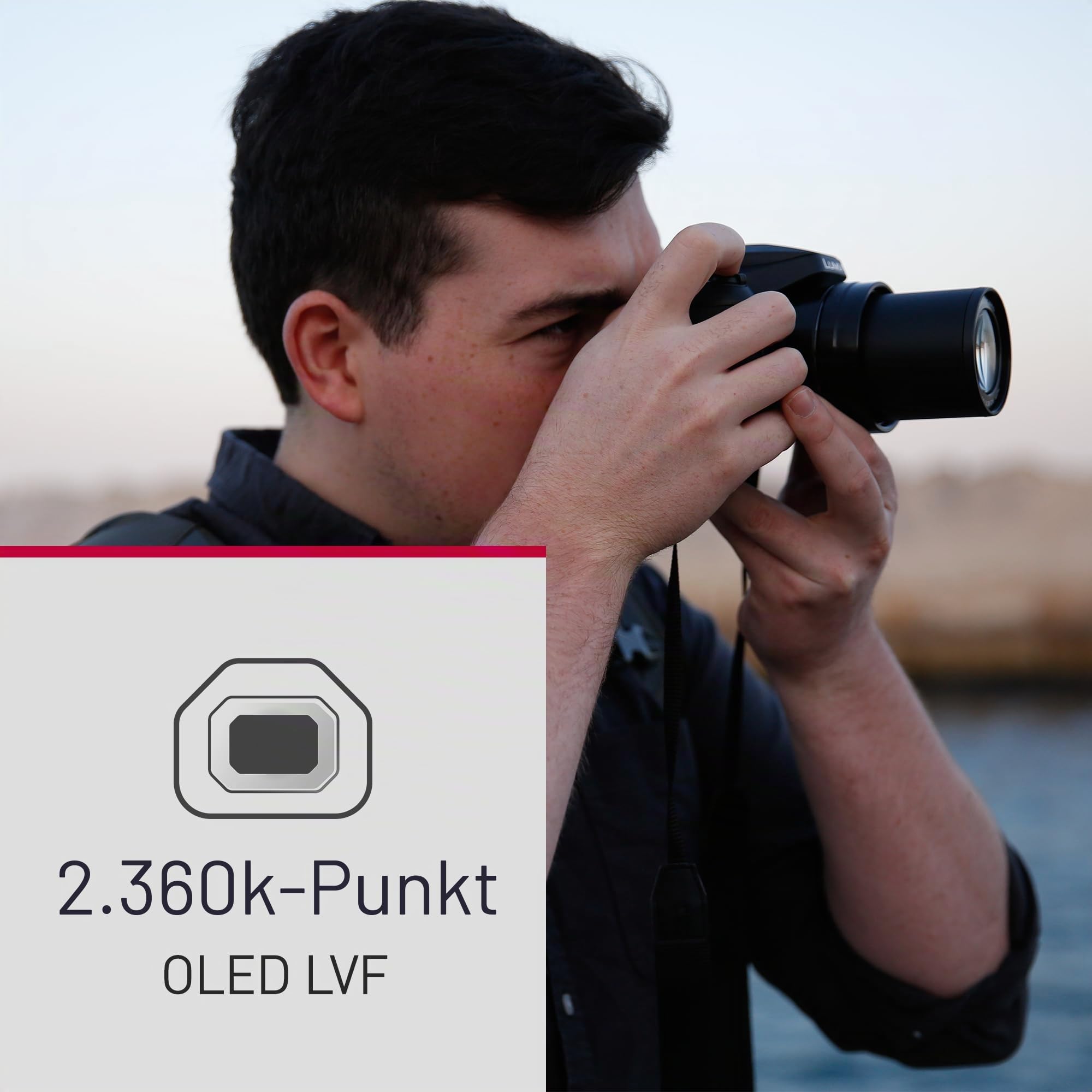 Panasonic Lumix DC-FZ82DE Bridgekamera mit 20-1200 mm F2.8-5.9 Objektiv, 18,1 MP, 4K Video & Foto, OLED Live-View-Sucher, LCD-Touchscreen, USB-C, Schwarz