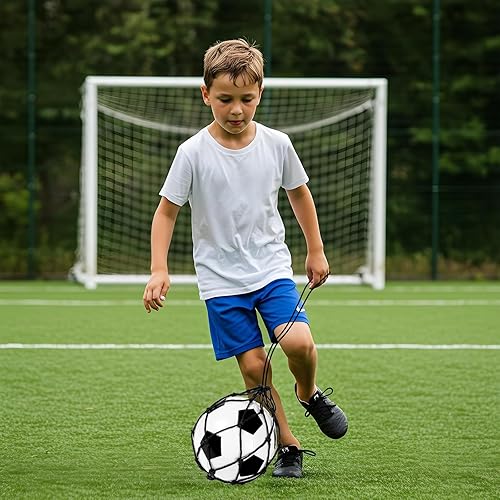 Miniatura 2 de Entrenadores de patada de fútbol, 2 unidades de red de entrenamiento de patada de fútbol ajustable, tiro de patada, equipo de entrenamiento de