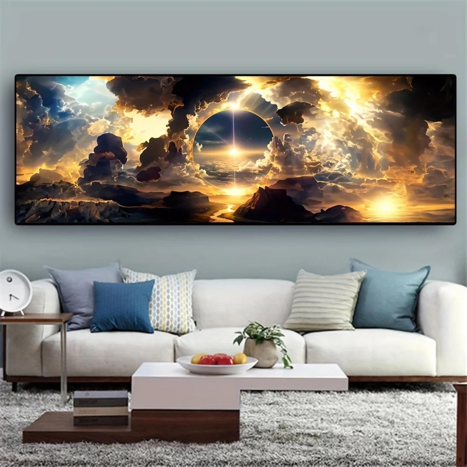 Impression sur toile XINBAO grand format une oeuvre elegante sans cadre - 8