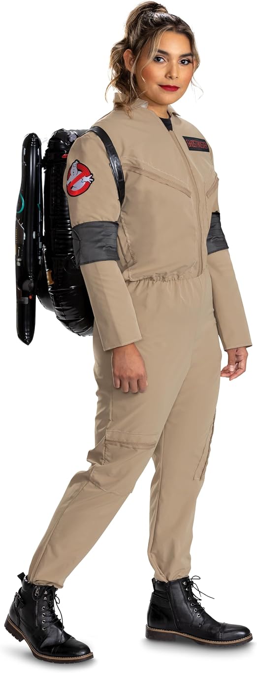 Ghostbusters Hotpant Licensed Costume Adult Playsuit Beige