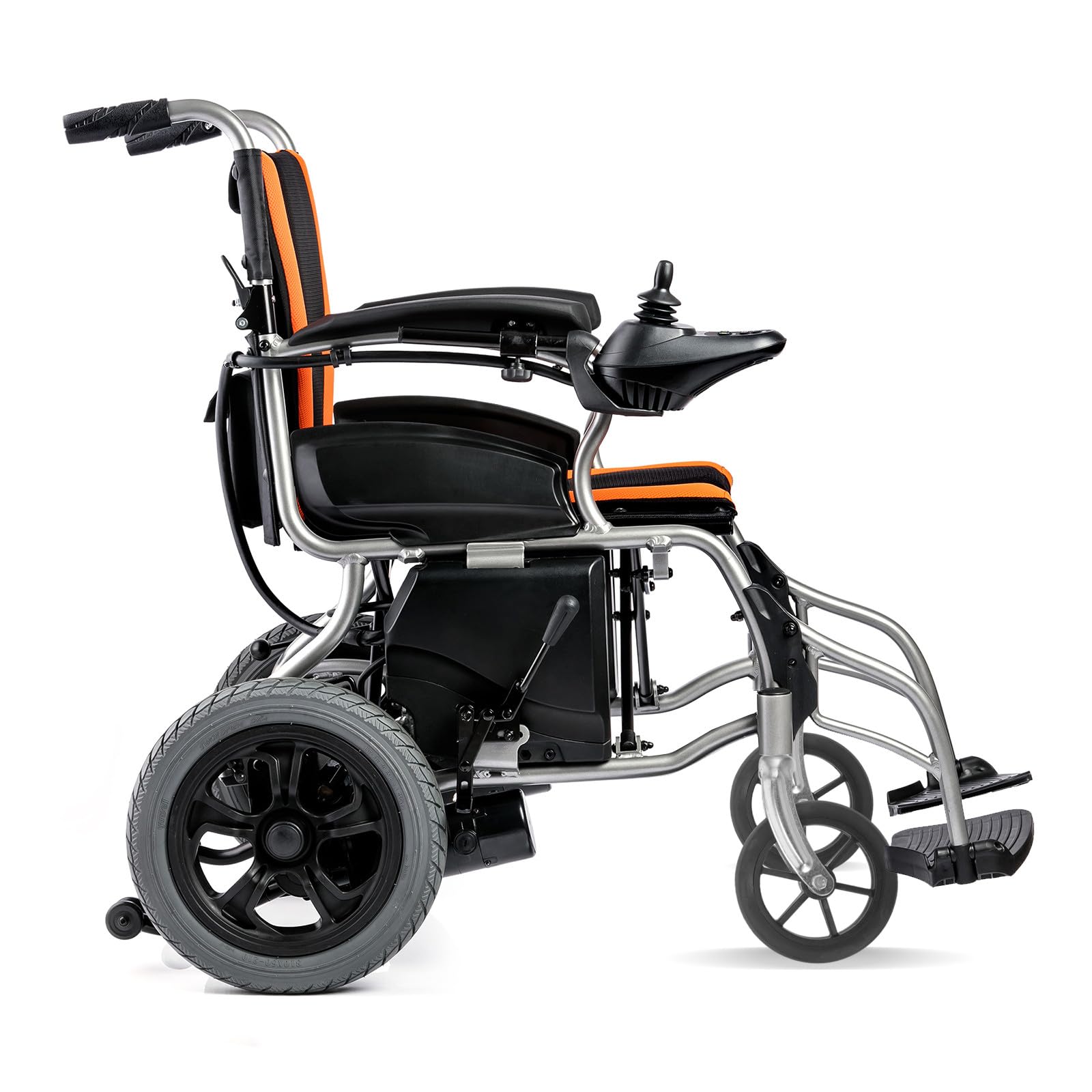 DOITOOL Ruedas Silla de Ruedas con Soporte de Horquilla y Rodamientos de Acero para Conducir Silla con Delanteras Accesorio Resistente y Duradero
