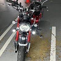 Vista 6 de Kit de luz auxiliar LED con conector compatible con Honda Monkey 125 Z125M Z125MA (2019-actual) (blanco #2)