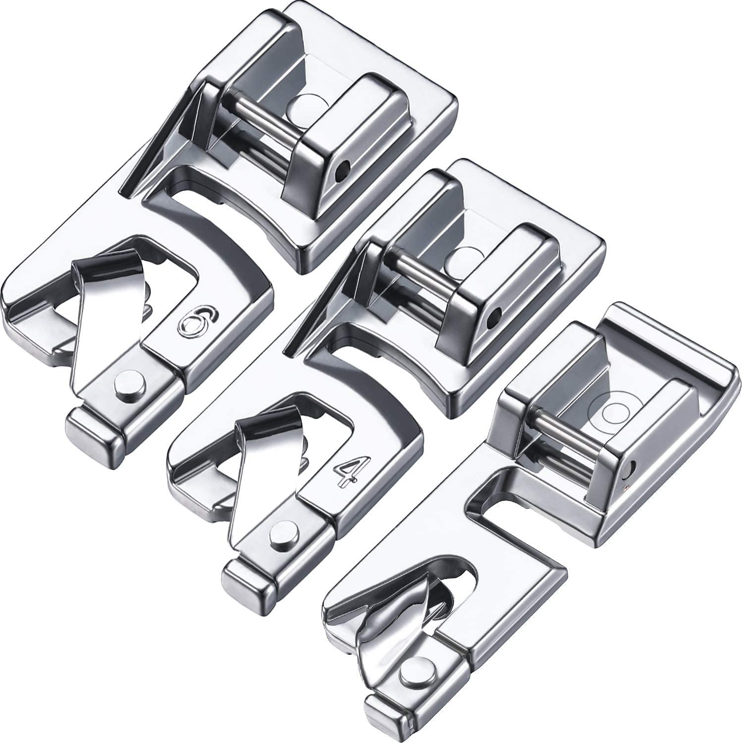 Jasol Steel Pico Snap-on Foot for Picko All Automatic Sewing Machines Rolled Hem Sewing Machine Presser Foot Set Suitable for Household Multi-Function Singer Usha Brother Janome Rajesh Pack of 3-picture-13