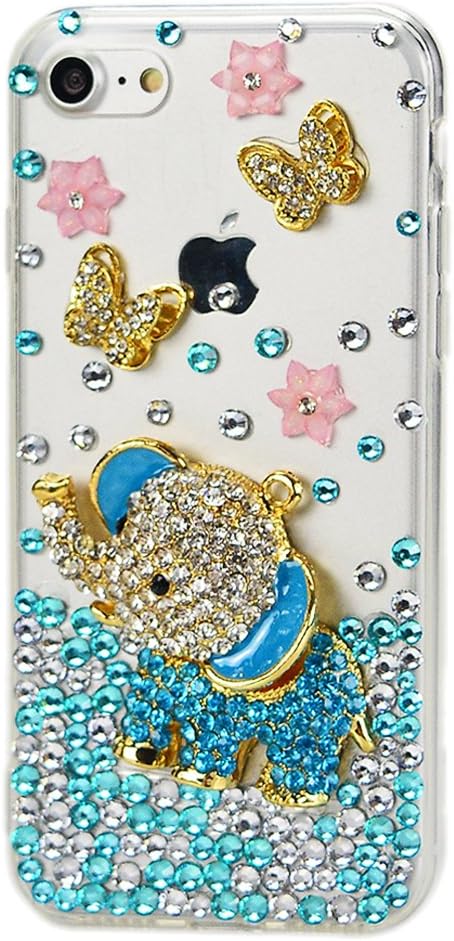 STENES Sparkle Phone Case Compatible with Google Pixel 2 XL [Stylish] 3D Handmade Bling Luxury Peacock Flowers Crystal Diamond Design Girls Women Cover - Red
