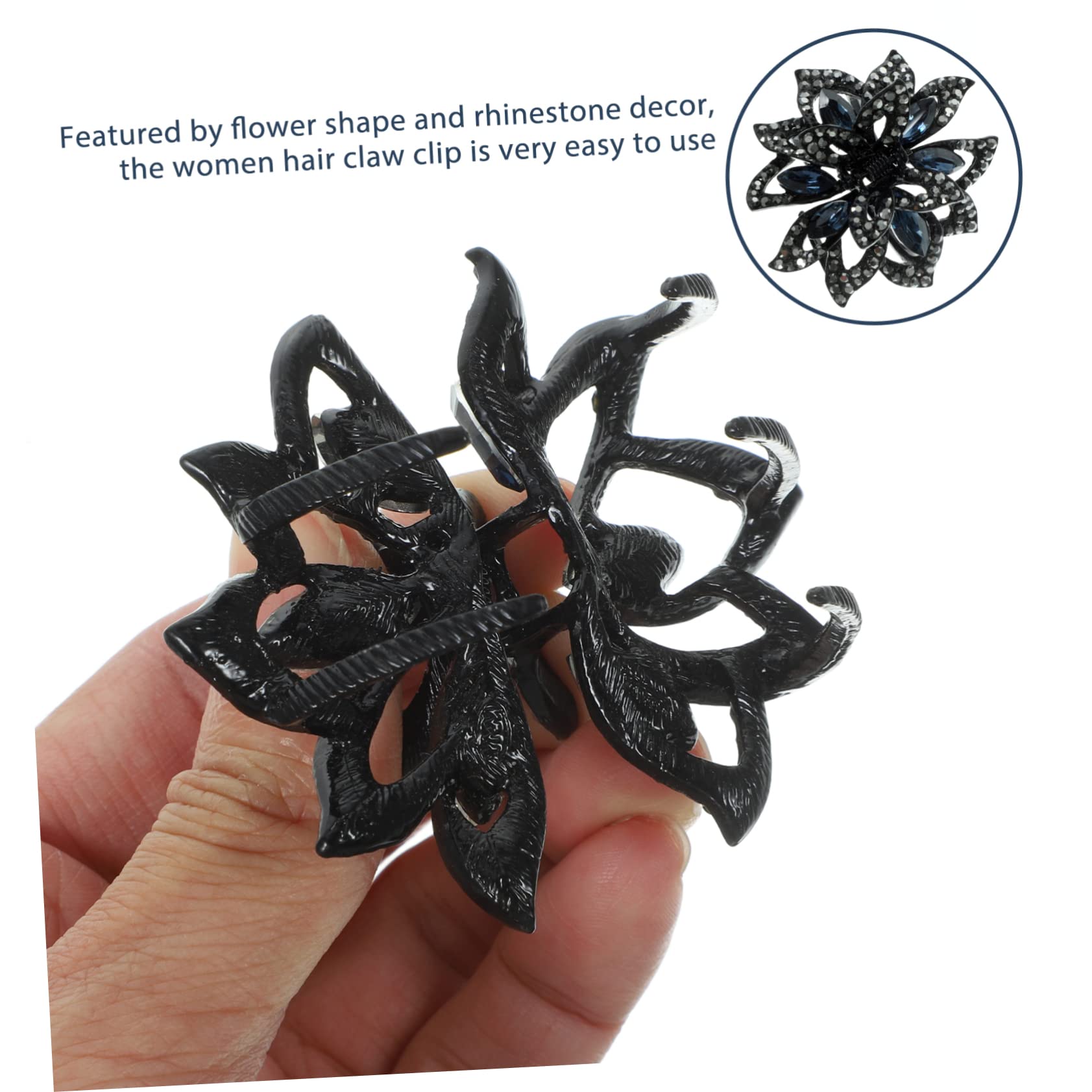 MAGICLULU 5 Piezas Pinza De Pelo De De Imitación Clips De Garra De Flor De De Imitación Accesorios Para El Cabello Para Mujeres Decorar Pedrería Perder De Moda y Versátil