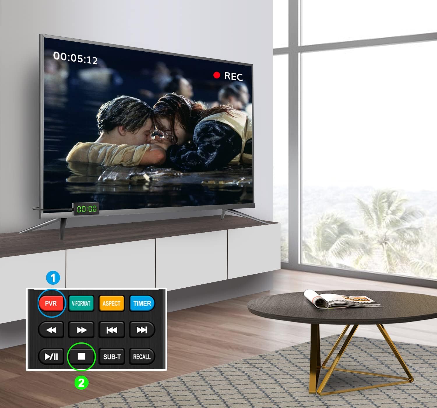 PVR recording function on Dcolor TV Stick