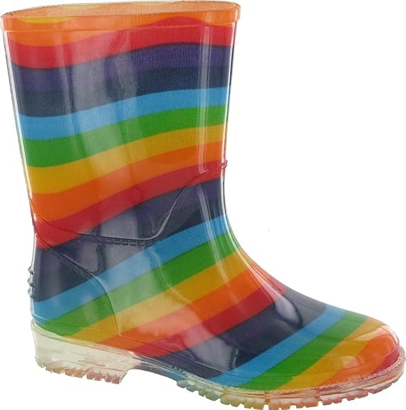 Cotswold PVC Kids Rainbow Wellies Wellington Boots Multi UK Amazon
