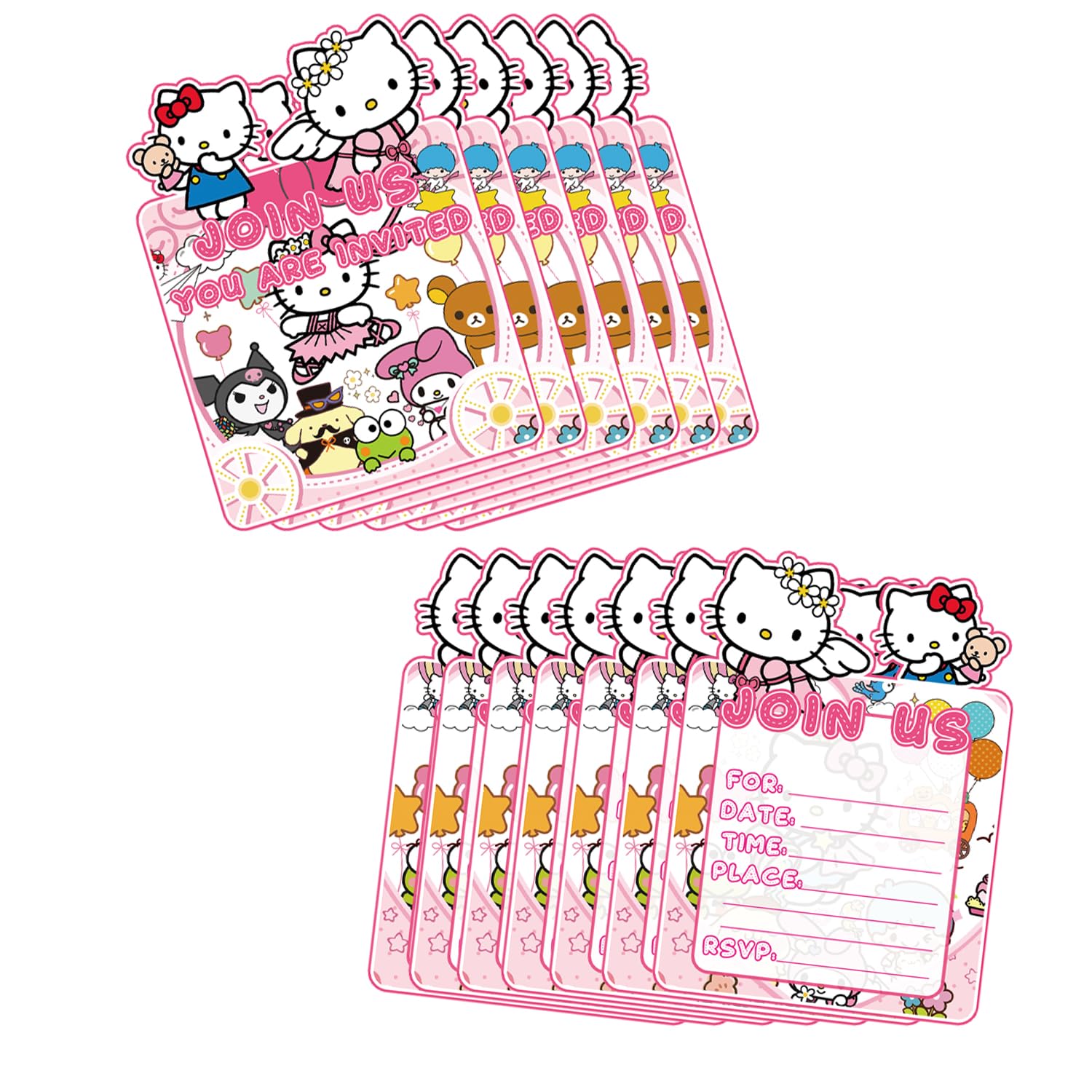 MUSNOW 20Pcs KT birthday party supplies Invitation card for Melod birthday party decoration (invitations)