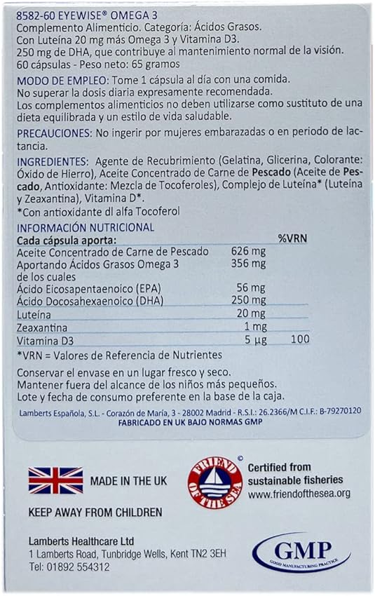 Thumbnail 2 de Lamberts Eyewise Omega 3 Cápsulas 60 unidades