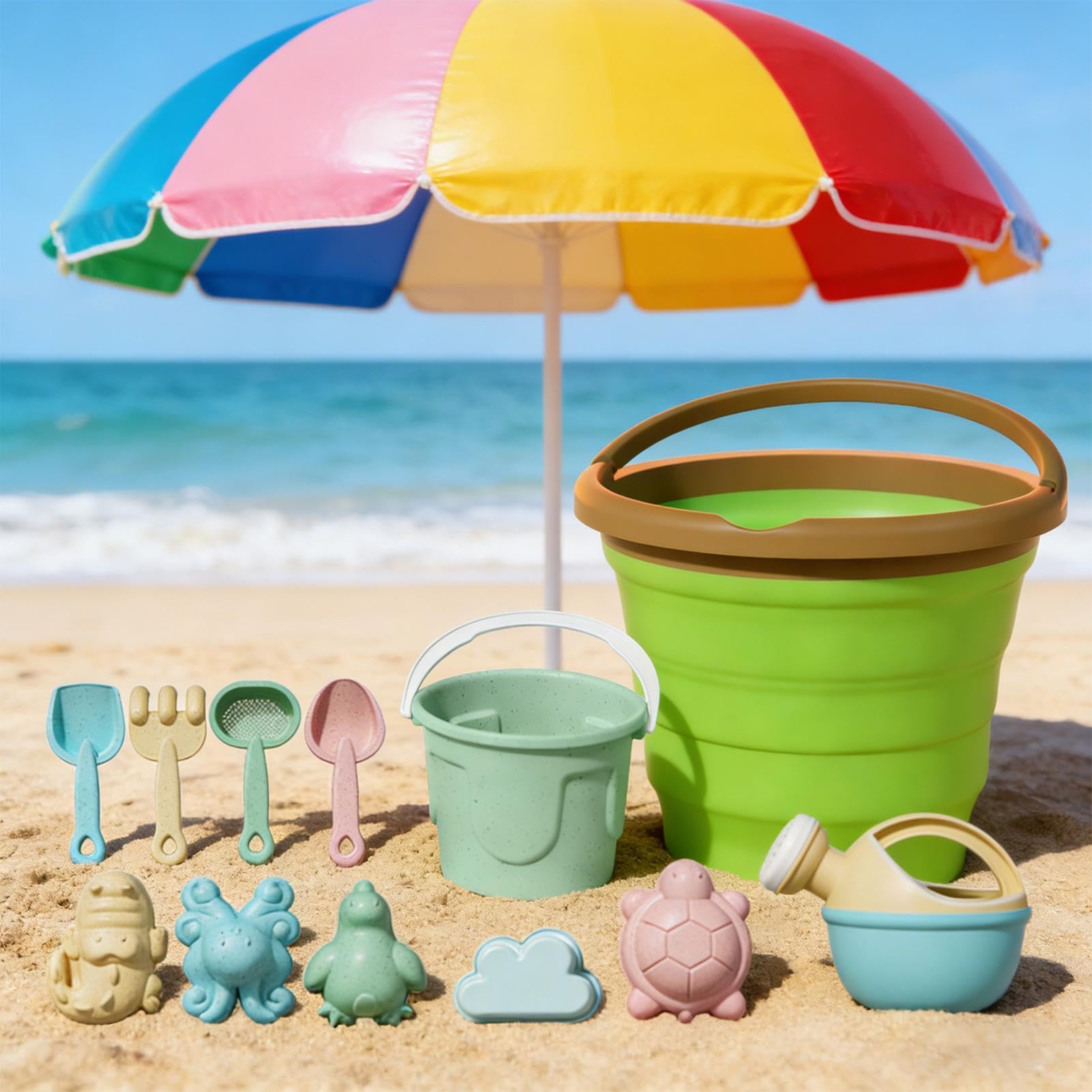 de sable pour la plage Seau Pliable Moules Et Pelle
