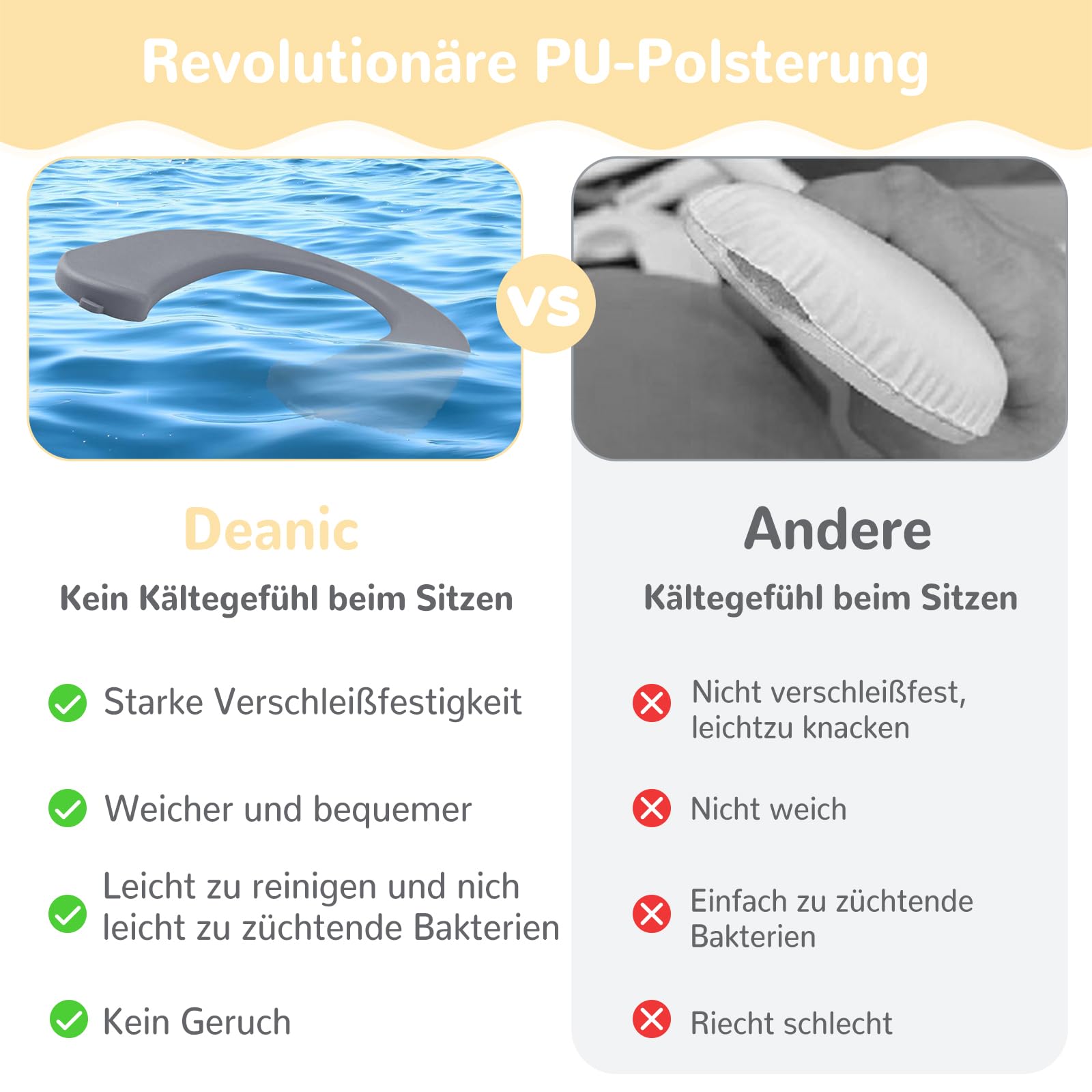 DEANIC Riduttore WC Bambini con Scaletta, Scaletta WC per Bambini Pieghevole, Adattatore wc per Bambini Cuscino morbido PU, Applicabile All'altezza Della Toilette 38-47cm (Rosa)