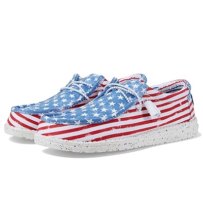 Hey Dude Wally Patriotic Shoes Stars and Stripes