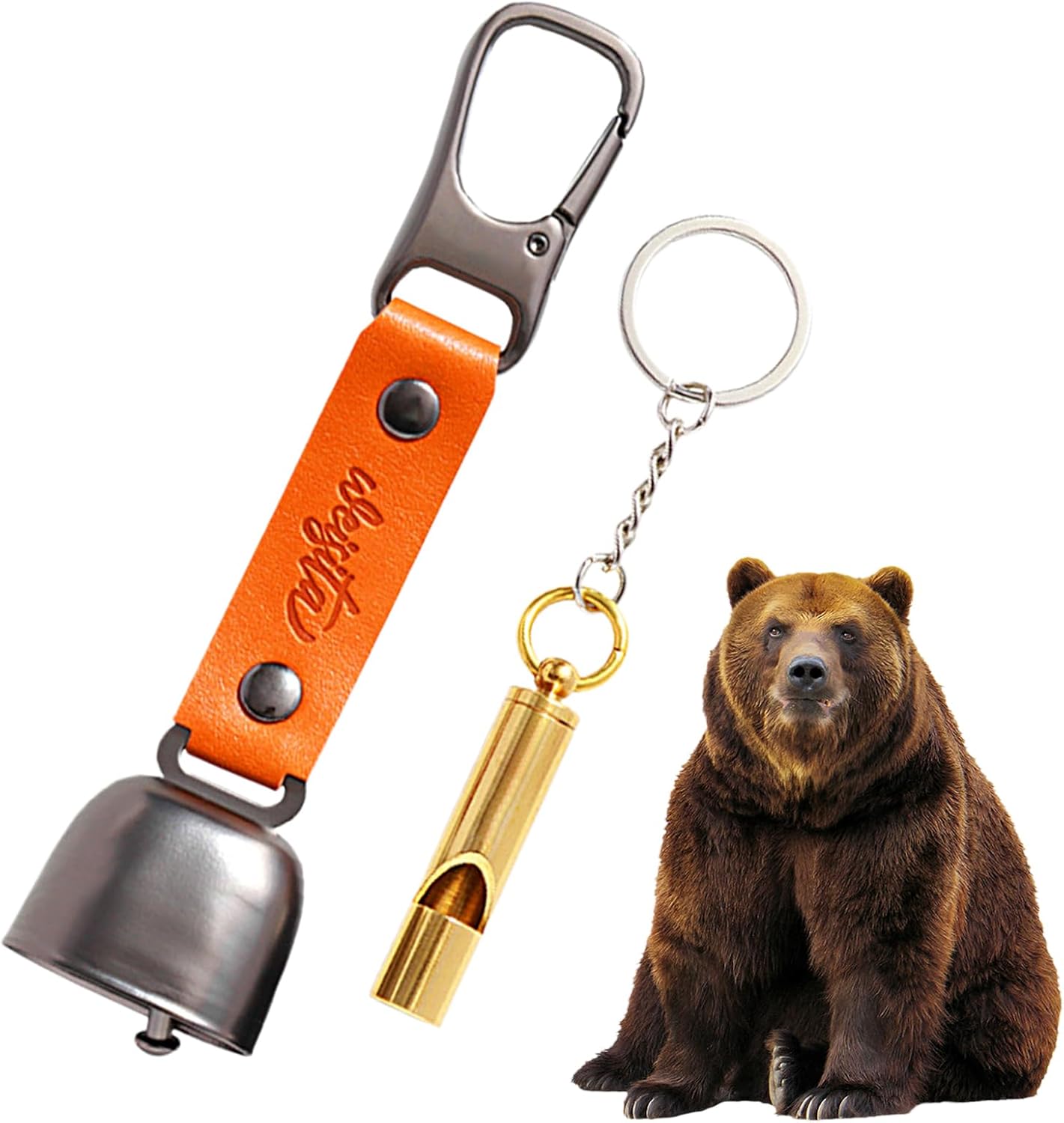 Vintage Bear Bell: Decorative Cowbell for Hiking & Outdoor Safety