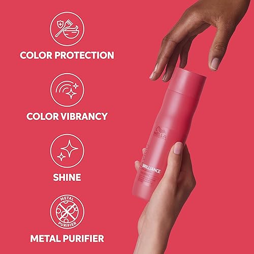 Miniatura 6 de Wella Professionals Invigo Brilliance - Champú para cabello fino de color normal protección profesional del color y champú vibrante 338 onzas