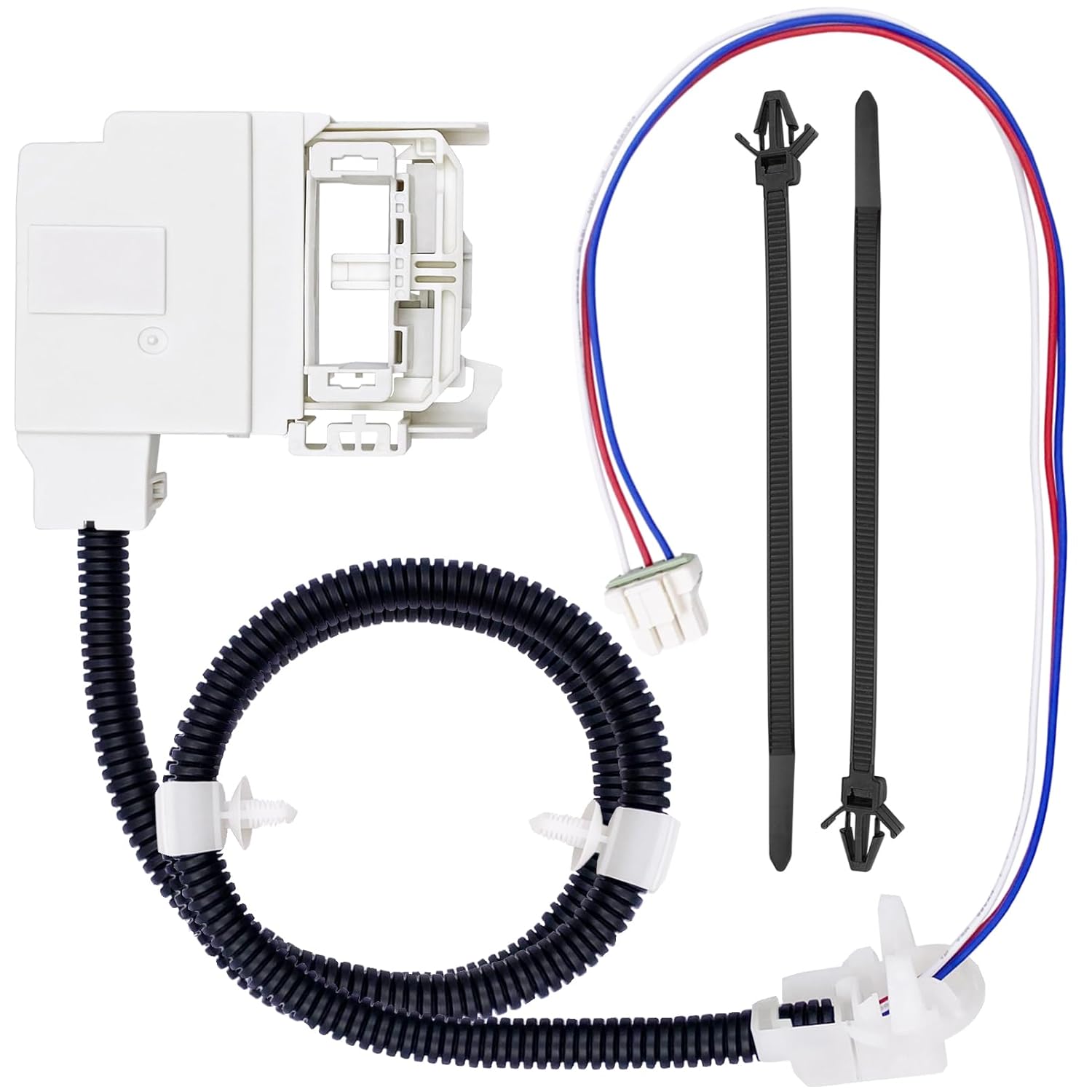 WH08X32657 Washer lid Lock and Harness for GE, Replace WH08X31222 4963152 AP7033485 PD00070146 PS16619254, for Model GTW335ASN2WW GTW465ASN2WW GTW465ASN9WW HTW240ASK6WS GTW220ACK7WW GTW465ASN3WW