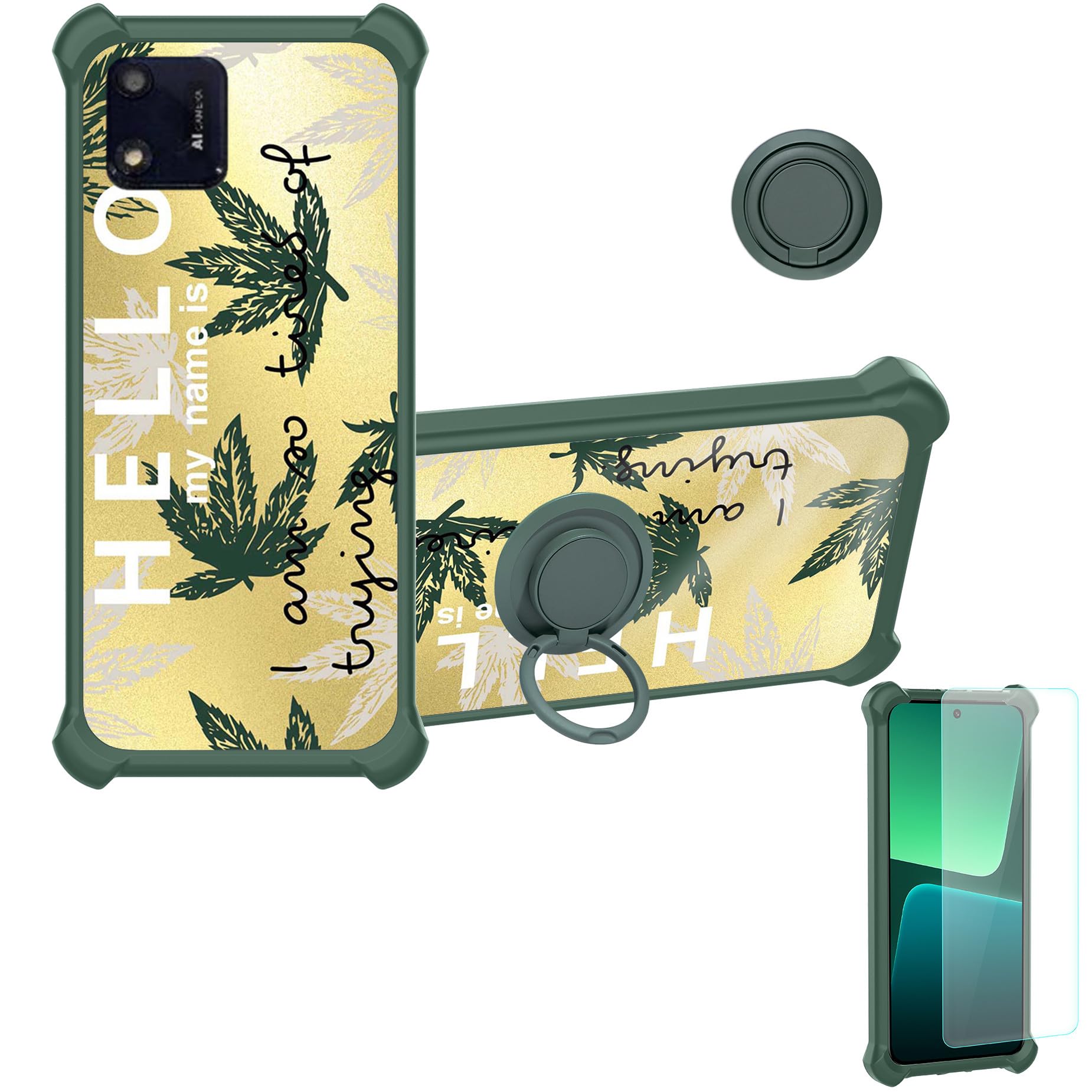 Amazon.com: bojioderf Case Compatible for Foxx FOXXD A56 Phone Case Cover  [with Tempered Glass Screen Protector][Hard PC + Soft Silicone][Ring  Support] [Golden Reflect Light] DJL-SY : Cell Phones & Accessories