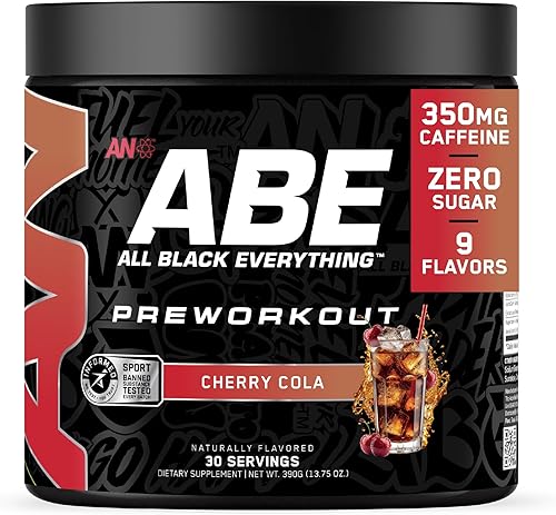ABE - Polvo de preentrenamiento - Bebida energética All Black Everything para antes del entrenamiento con malato de citrulina y beta alanina  para disponible en Yaxa Colombia